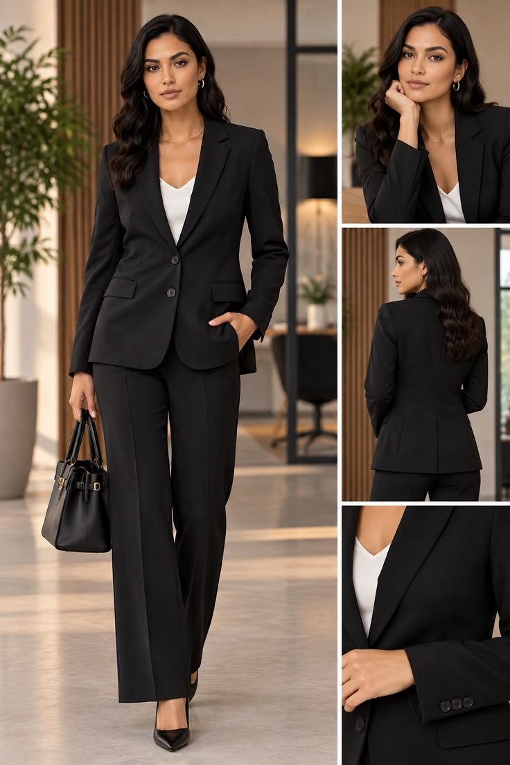 Black Tailored Suit