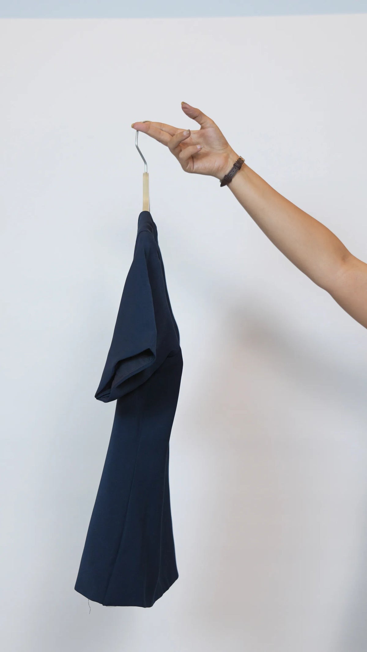 The Tailored Navy Gold-Button Top