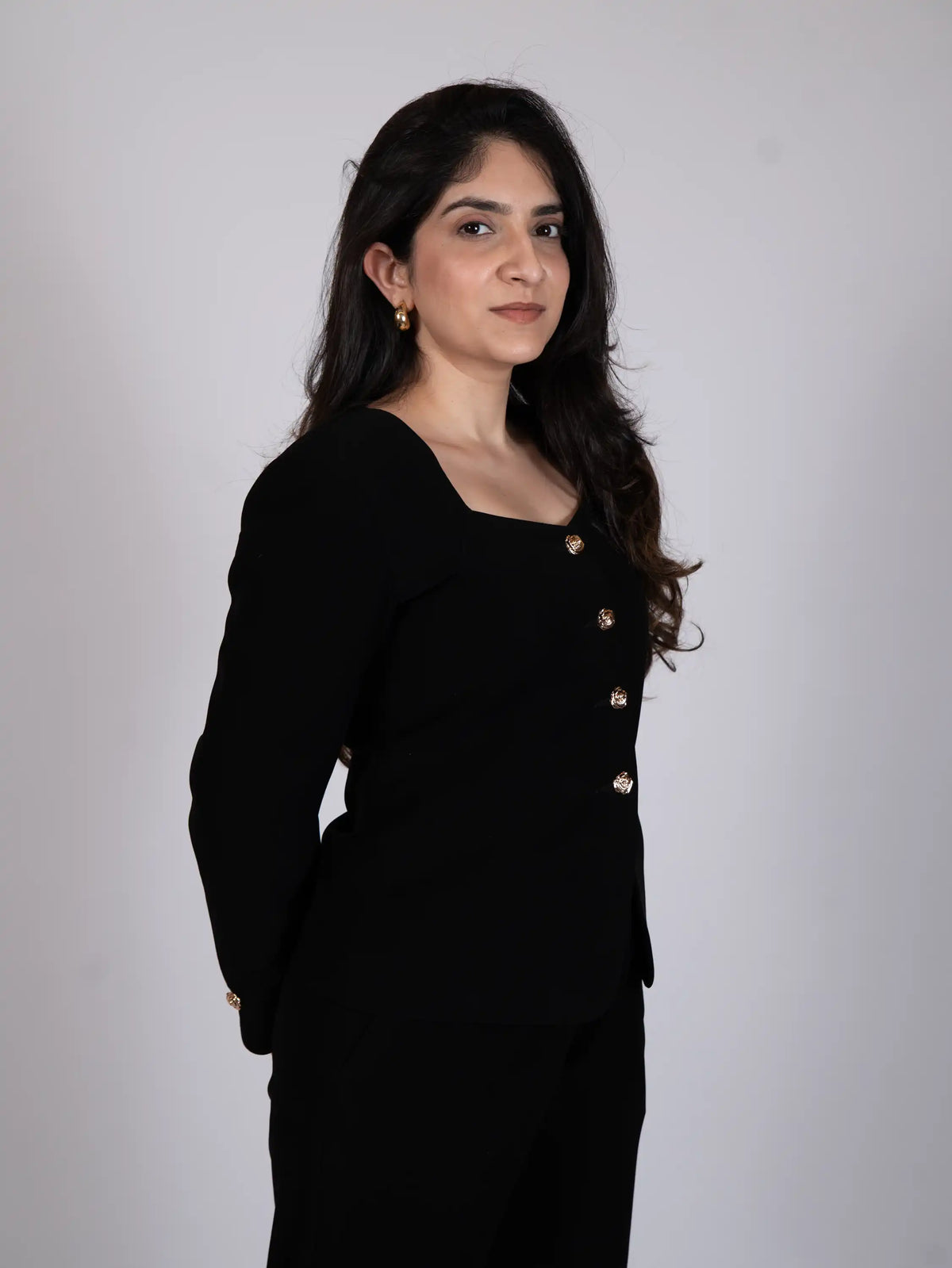 Black Tailored Blazer & Trousers Set