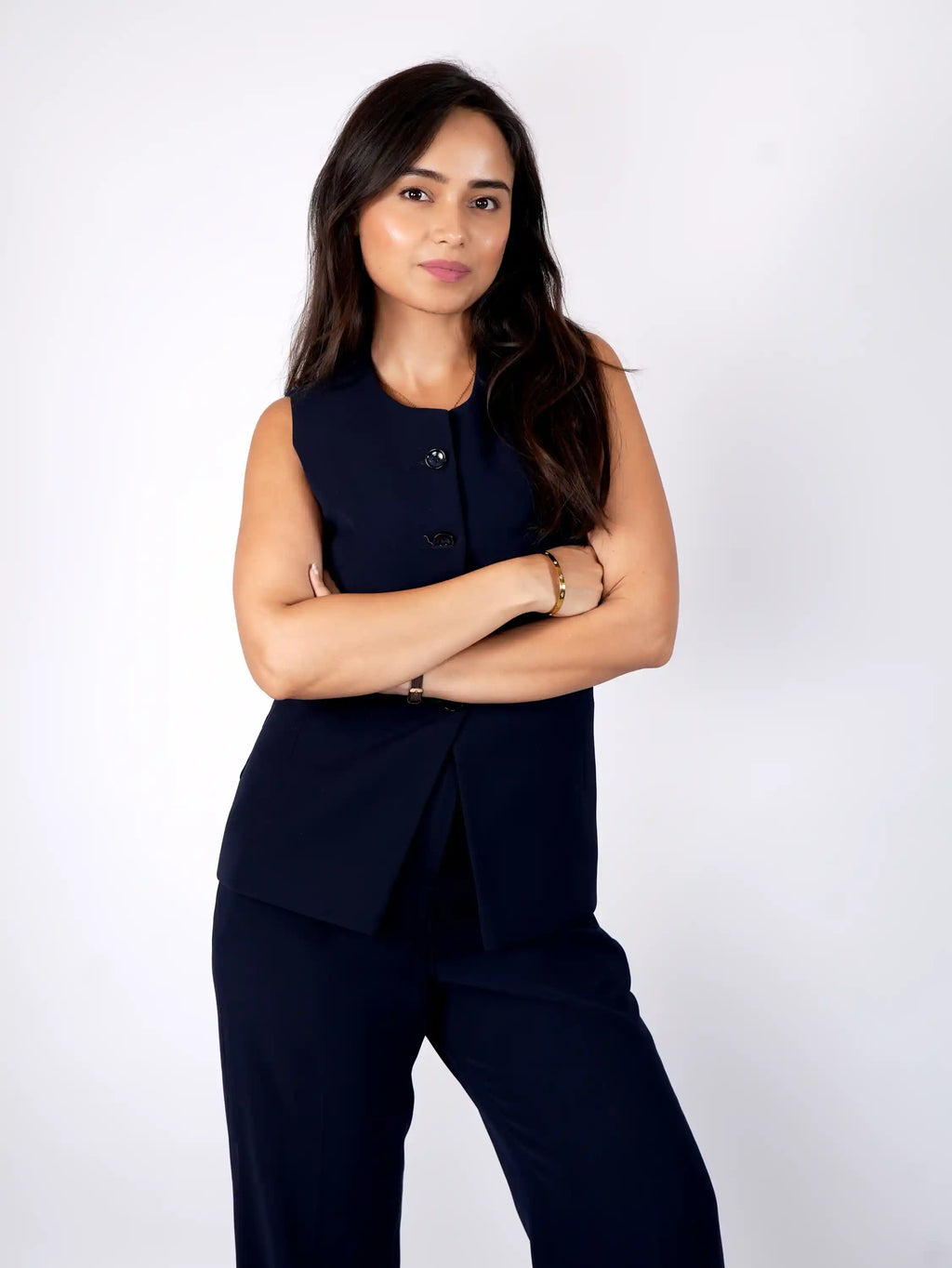 The Navy Vest Set