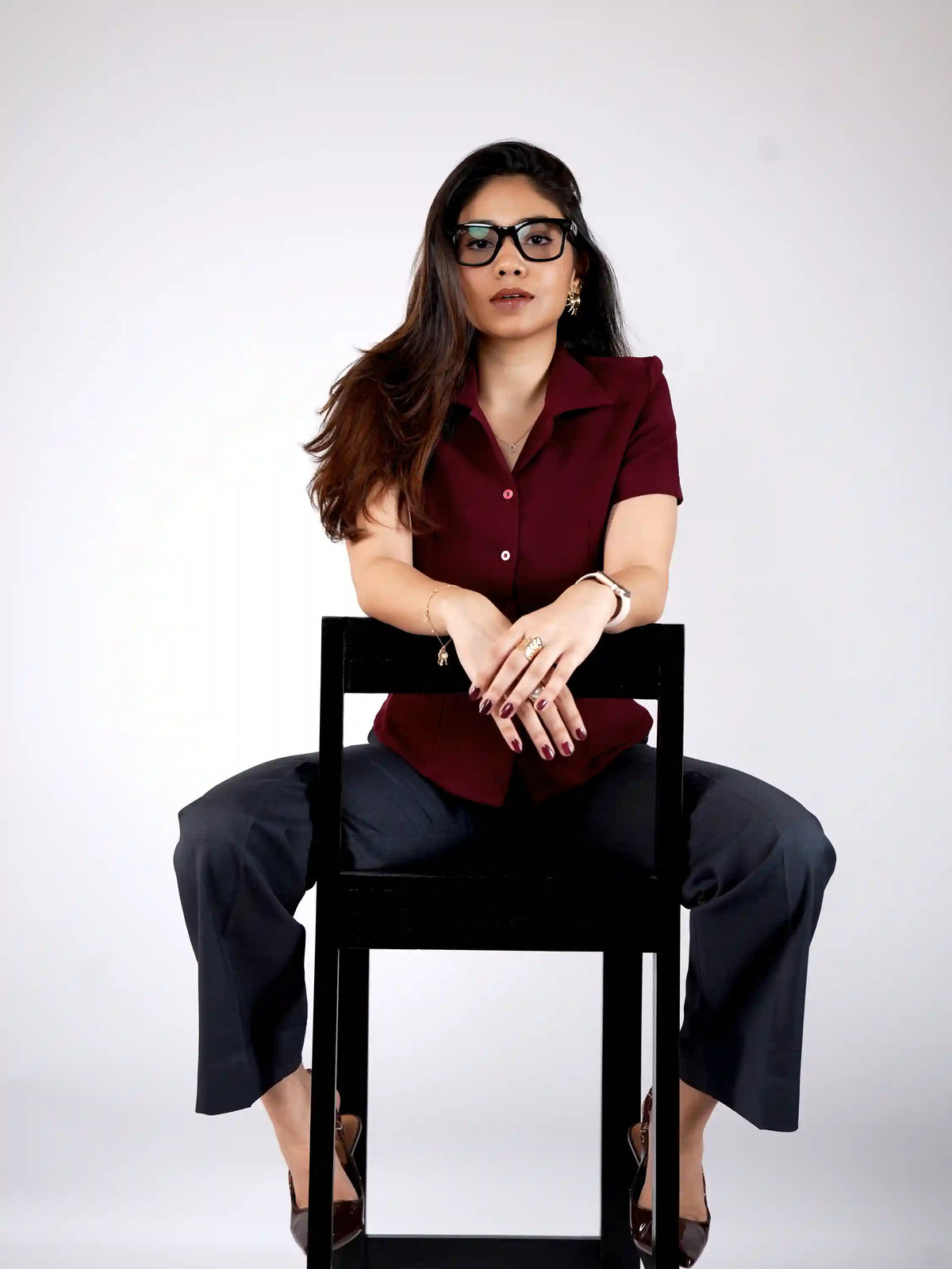 The Tailored Wine Button-Down