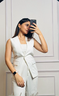 Classic White Blazer Set