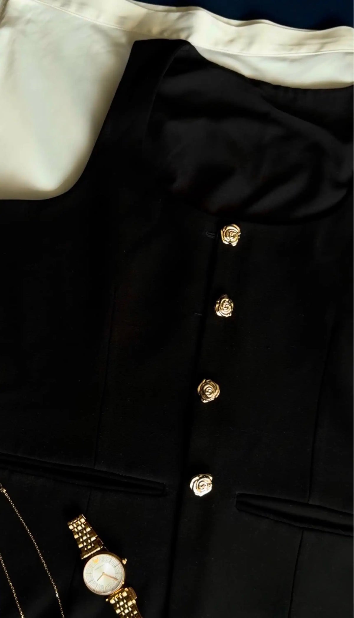 The Tailored Black Vest