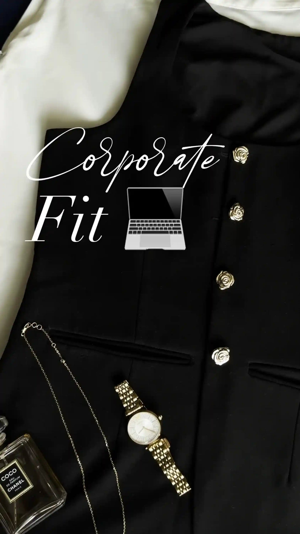 The Tailored Black Vest